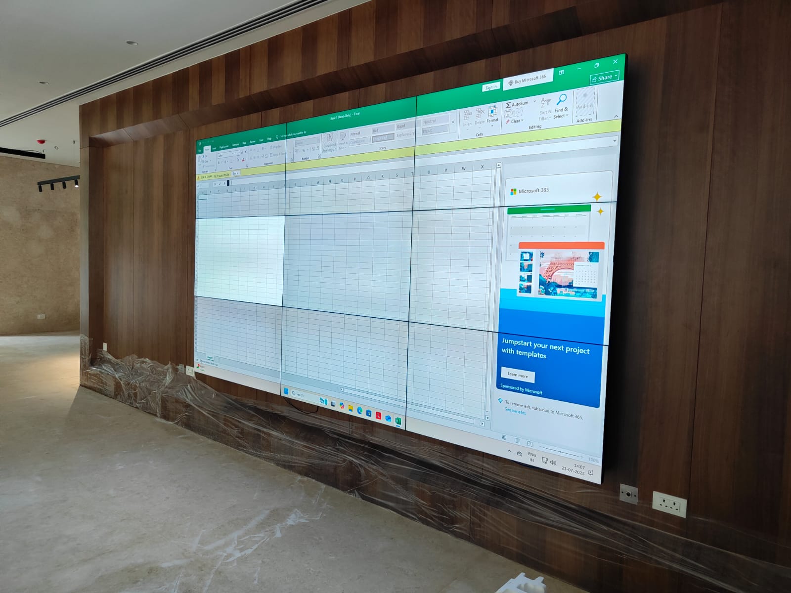Video Wall Installation - Conference Room